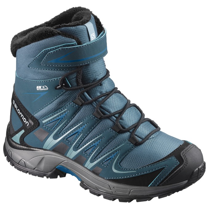 Salomon Israel XA PRO 3D TS CSWP J - Kids Winter Boots - Deep Turquoise (PWKY-26103)